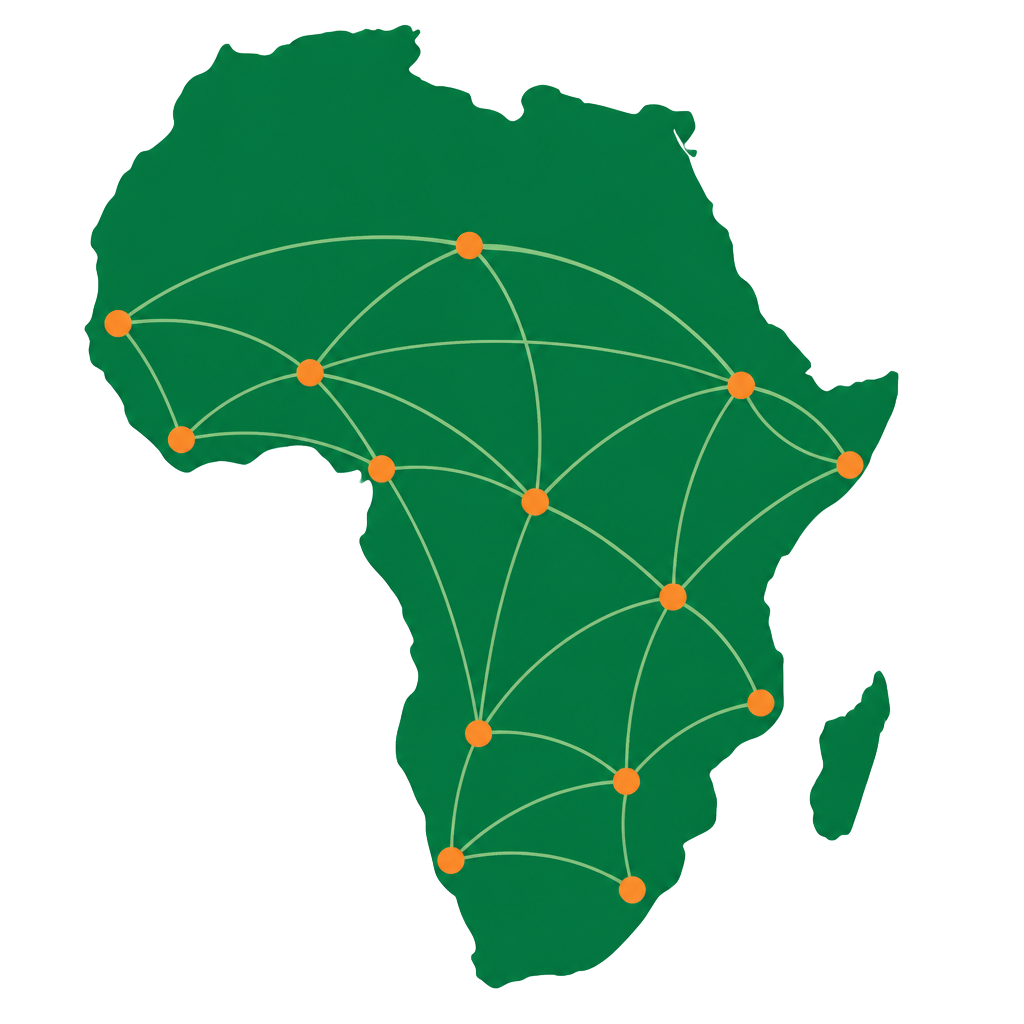 Carte de l'Afrique avec les marchés couverts par SpendMetry